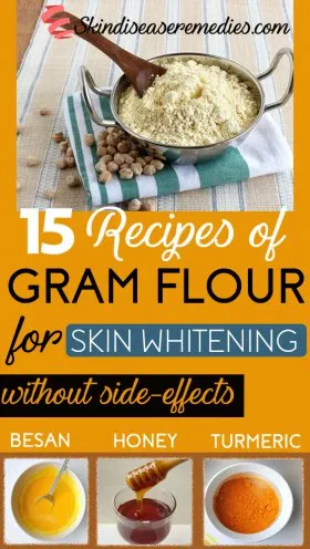 32657 gram flour face pack application