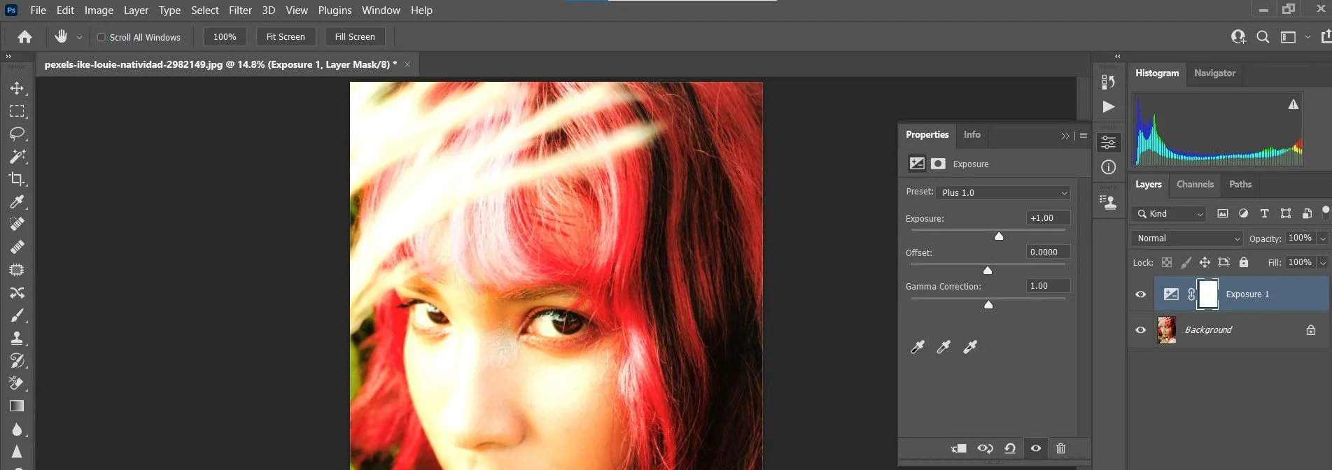 32706 photoshop avoid over whitening