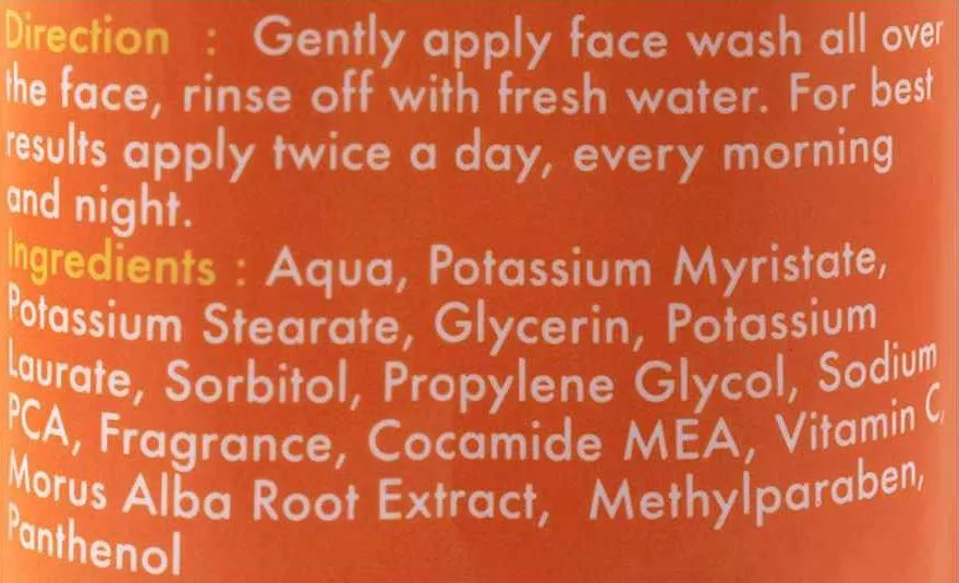 32877 fiabila face wash ingredients